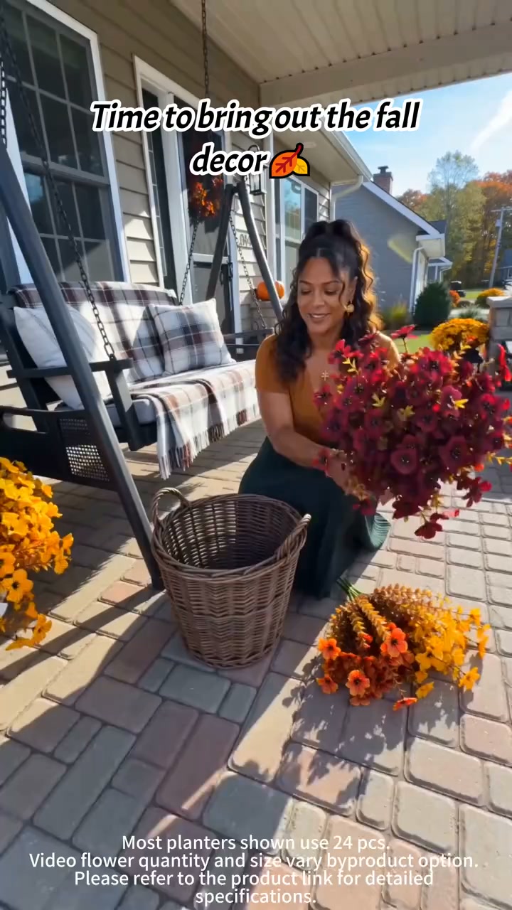UV-Resistant Artificial Daisy Flowers for Fall Decor
