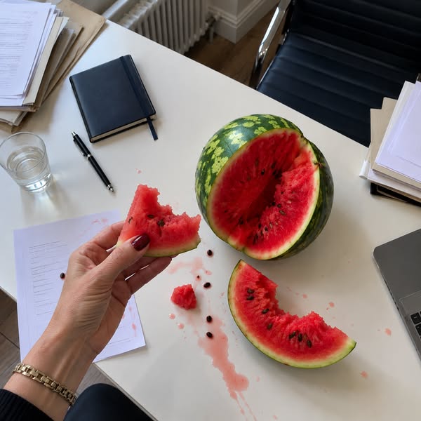 My psychiatrist put a watermelon on her desk. Then she refused to prescribe me anything.