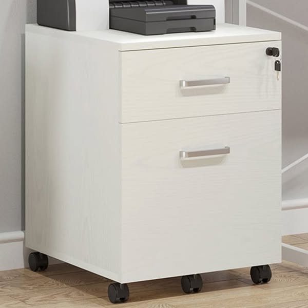 Vinsetto 2-Drawer Filing Cabinet - Size: 40 x 44 x 54.6cm - White - Wilko