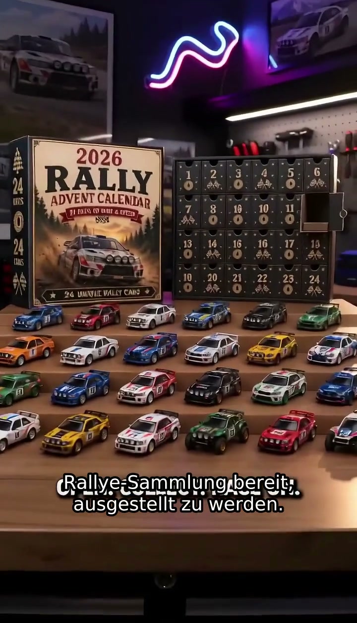 24 Tage. 24 Rallye-Autos. Volle Fahrt Richtung Weihnachten!