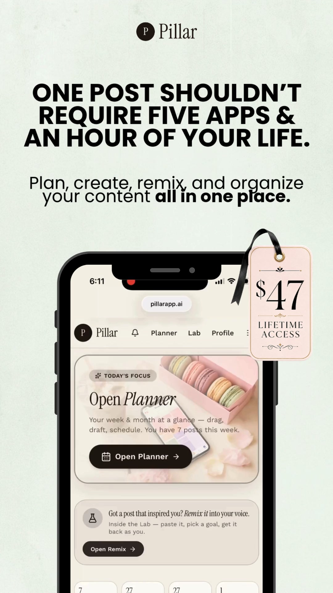 $47 for Lifetime Access + Full Content Plan