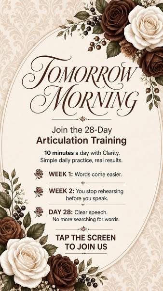 Speak Clearly. Starting Today.