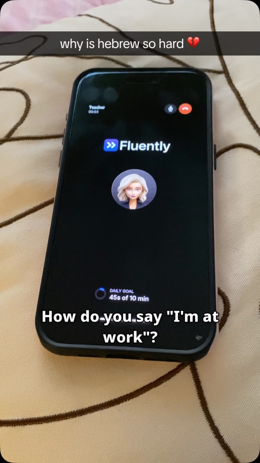 Anúncio de Fluently: AI Languge Tutor