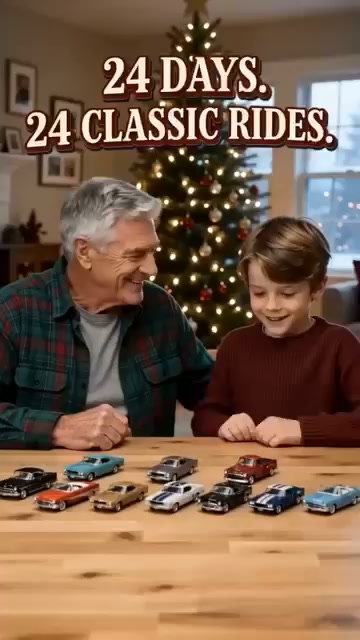 24 Days Classic American‑Cars Advent Calendar, 24 Unique Vintage‑Ride Collectibles