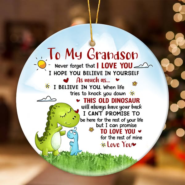 Gift For Grandson/Son - Believe in Yourself - Ceramic Ornament