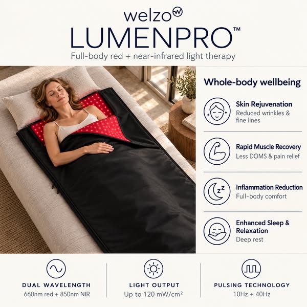 64% Off LUMENPRO V3.0 Red Light Blanket