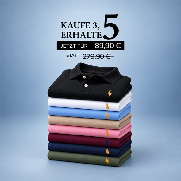 5 Premium Polo – nur 89,90€
