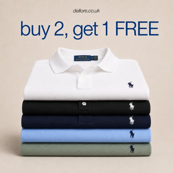 Buy 2 Polos, Get 1 FREE