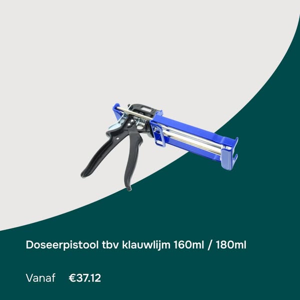Doseerpistool tbv klauwlijm 160ml / 180ml