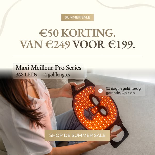 Bespaar Nu Tot €25,- Op Het Maxi Meilleur® LED-Masker
