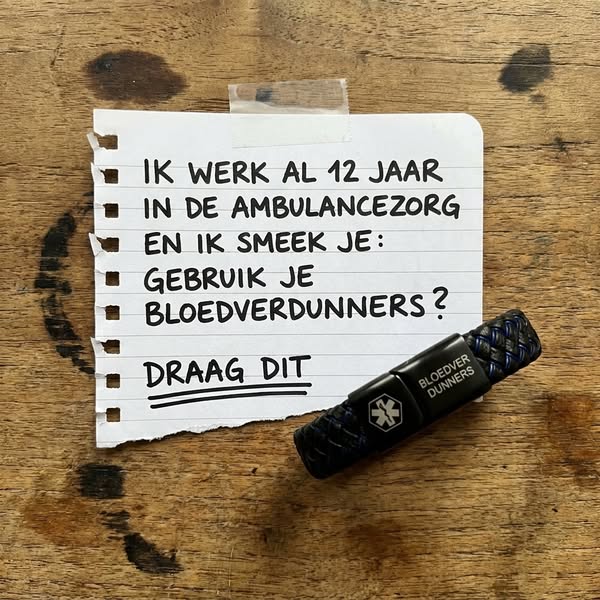 Deze armband kan een leven redden.