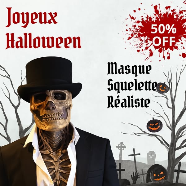50% de réduction pour Halloween !