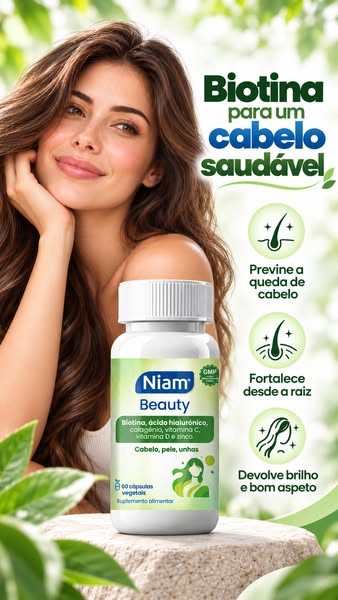 Biotina para cabelo, pele e unhas