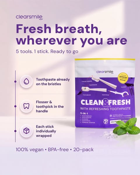 Your on-to-go Toothbrush