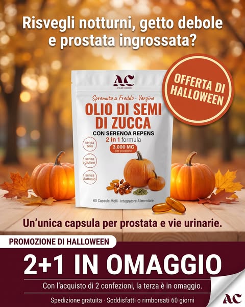 Offerta di Halloween: 2 Mesi + 1 in Omaggio