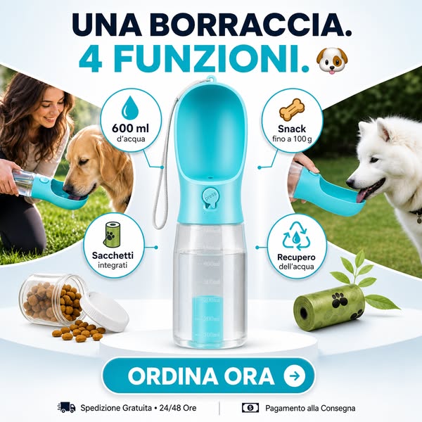 Tutto per il tuo cane. In una borraccia.