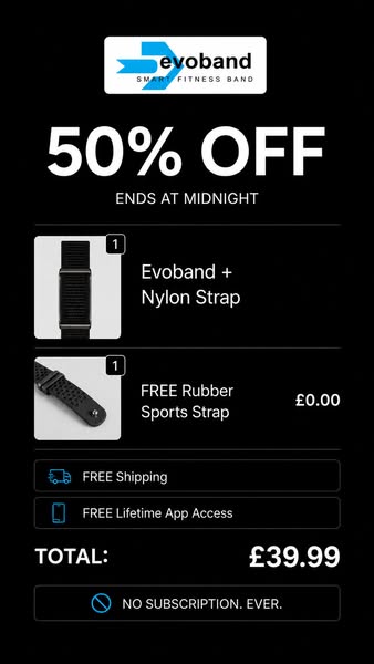 Evoband Health and Fitness Tracker