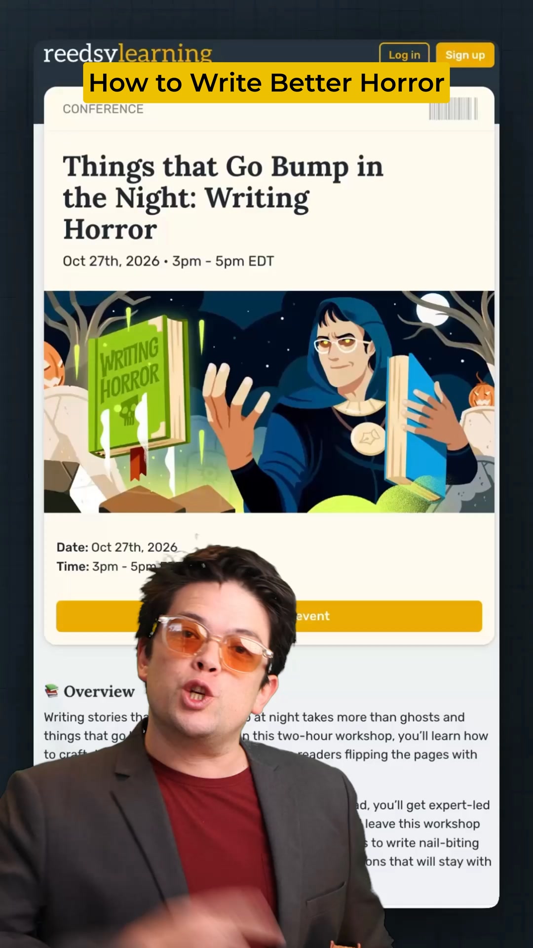 Things that Go Bump in the Night: A Horror Writing Workshop