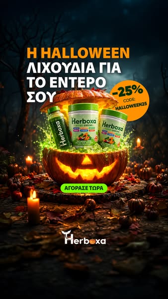 25% ΕΚΠΤΩΣΗ με HALLOWEEN25.