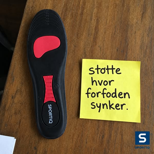 Støtte hvor forfoden synker