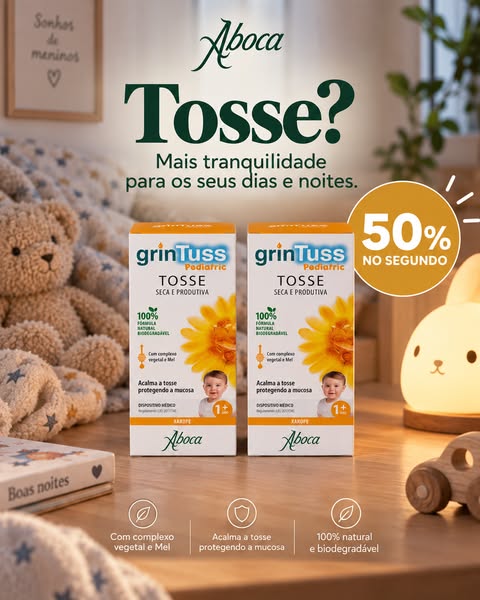50% no segundo produto Aboca.