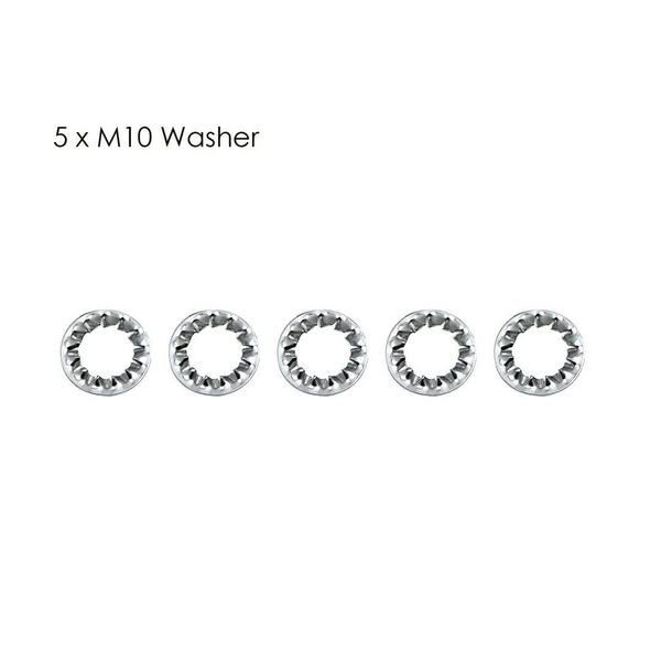 M10 Threaded Lamp Repair Hardware Assortment Pipe Nipples Washers 5pcs~2894