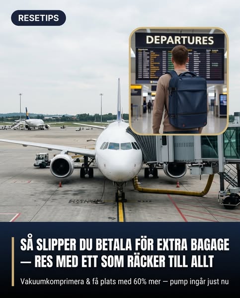 Slipp betala för incheckat bagage