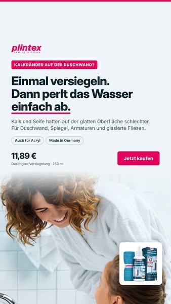 Einmal versiegeln, dann perlt's ab