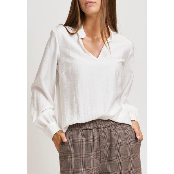 Camicia effetto stropicciato - BIANCO