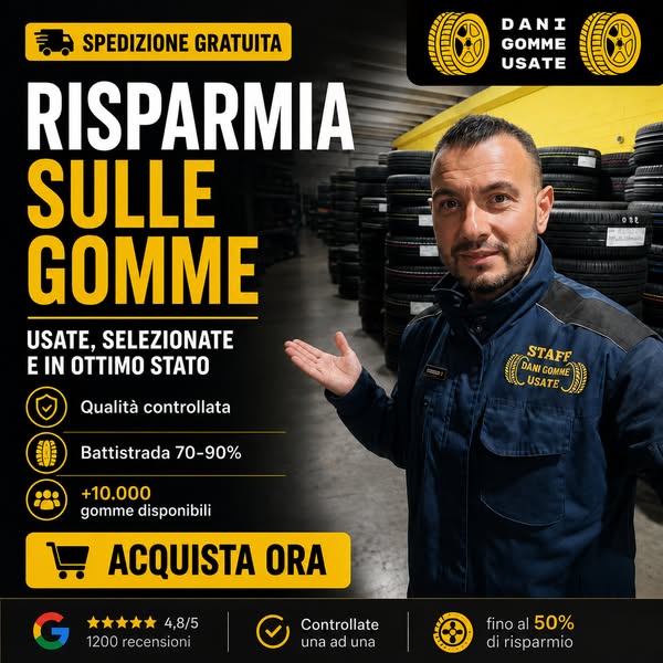 Pneumatici semi-nuovi certificati