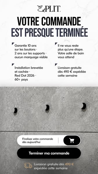 Tu as passé des mois à aménager cette salle de bains. Ne laisse pas un bouton en plastique gâcher tout ça.