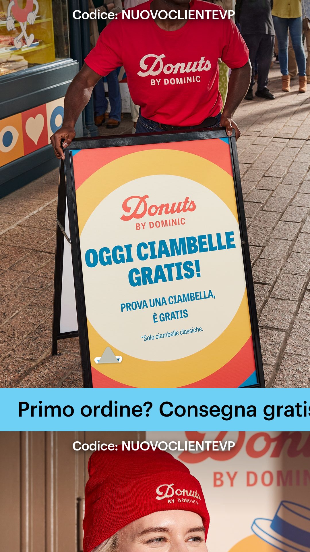Consegna gratis per il primo ordine
