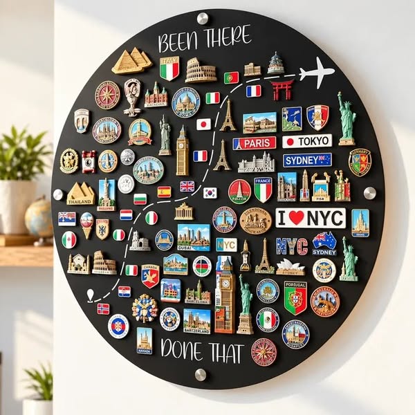 travel Magnet Board - every Magnet Has A Story. Every Journey Deserves A Place