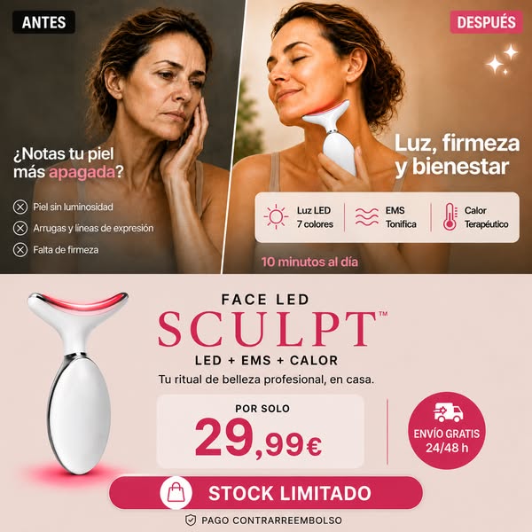 Masajeador Facial LED Sculpt