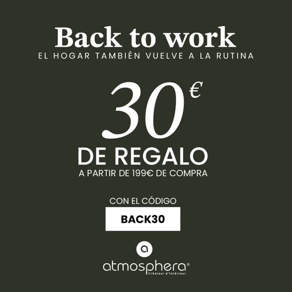 30€ de descuento desde 199€ de compra