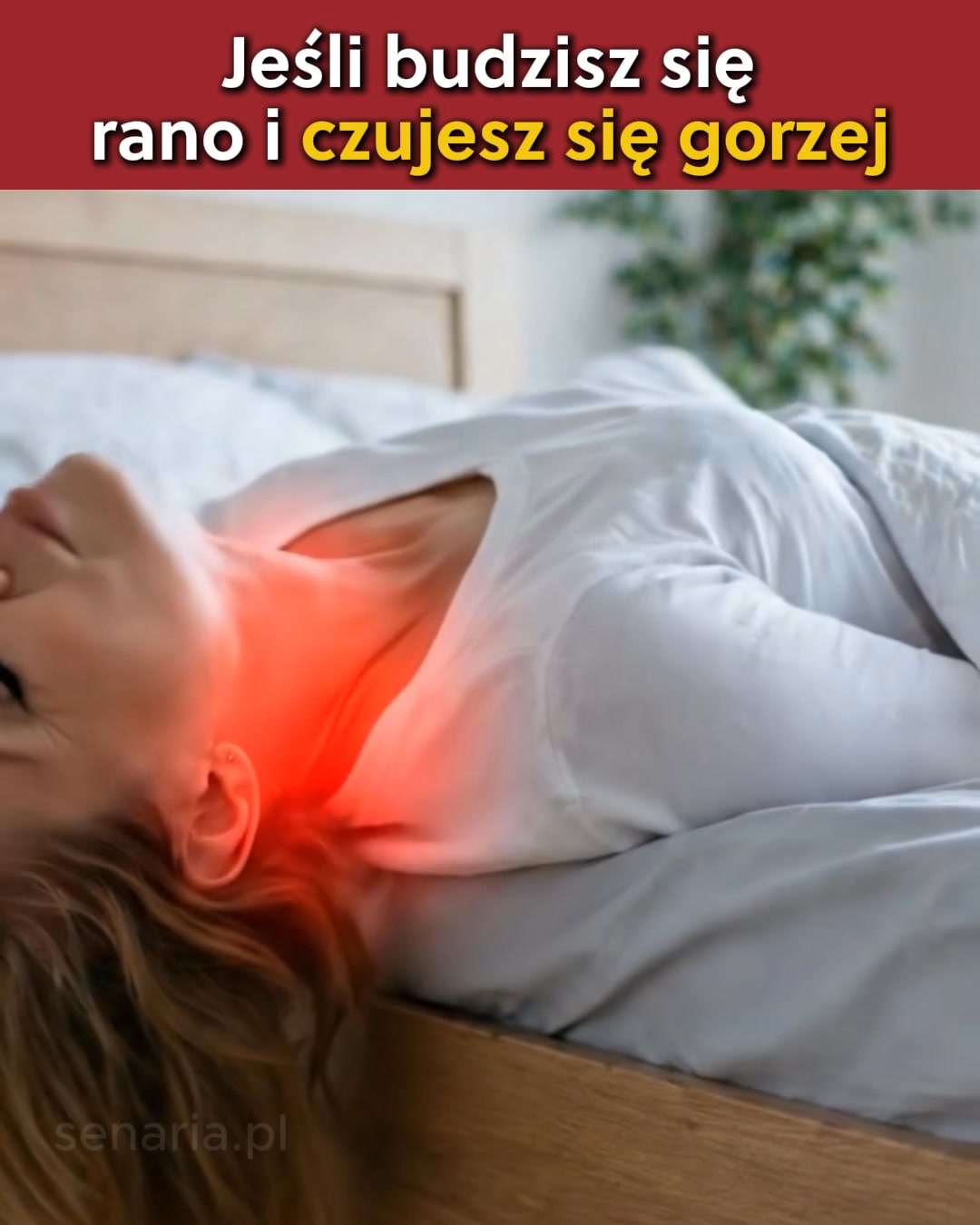 5 sygnałów że poduszka niszczy Twoją szyję