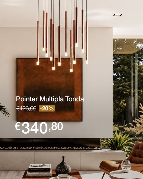Perfetta per illuminare tavoli e isole.