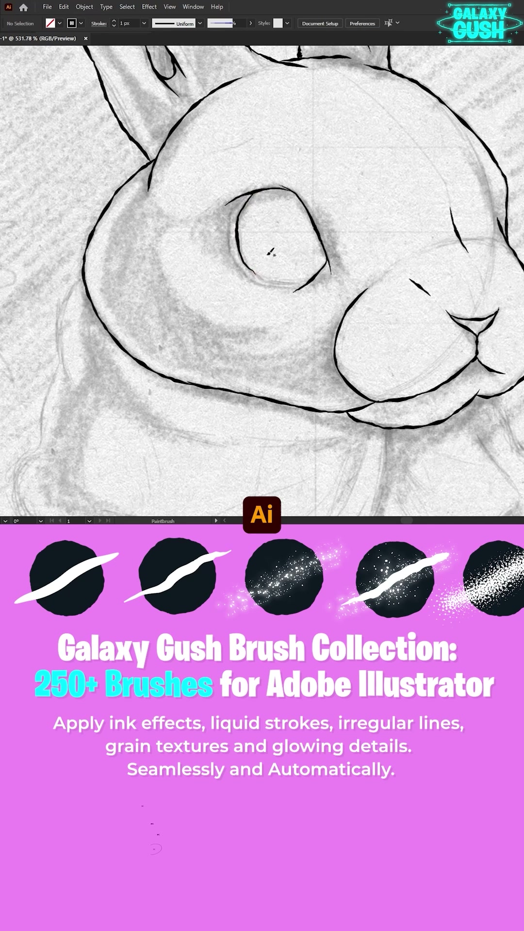 Galaxy Gush Bundle for Adobe Illustrator