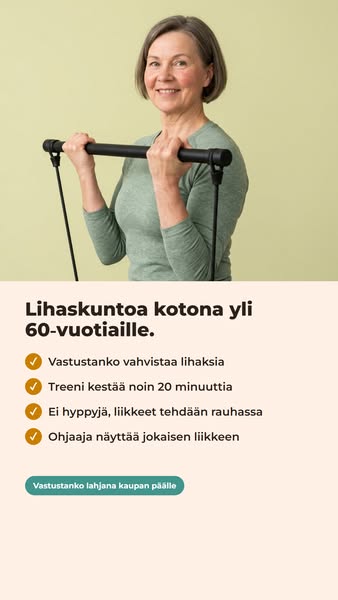 Lihaskuntoa kotona ilman hyppyjä