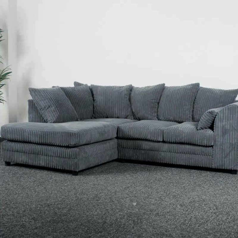 Oxford Full Jumbo Cord 4 Seater Corner Sofa