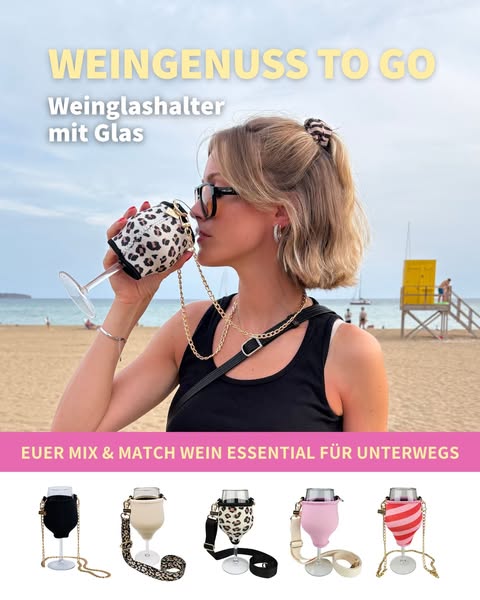 Wein to go - hands-free + isolierend