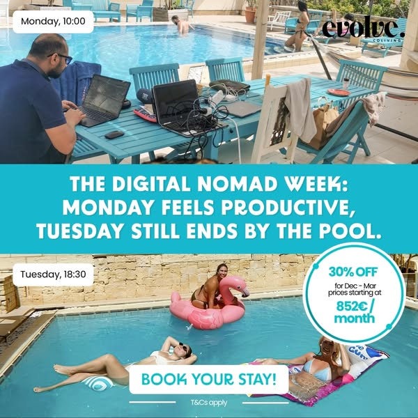 Stop the Airbnb Roulette. Join a Real Digital Nomad Community in Sunny Malta