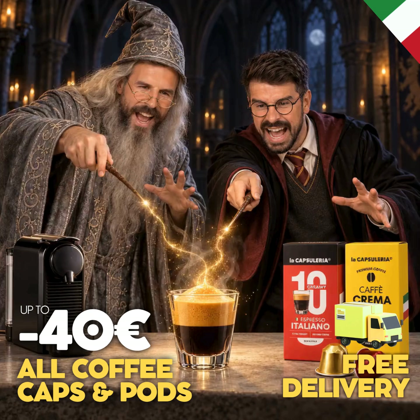Try La Capsuleria®: Save up to €40