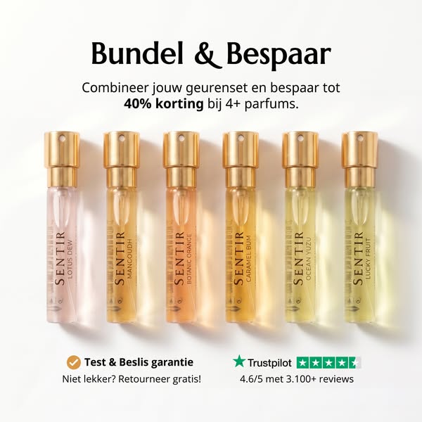 40% korting bij 4+ parfums
