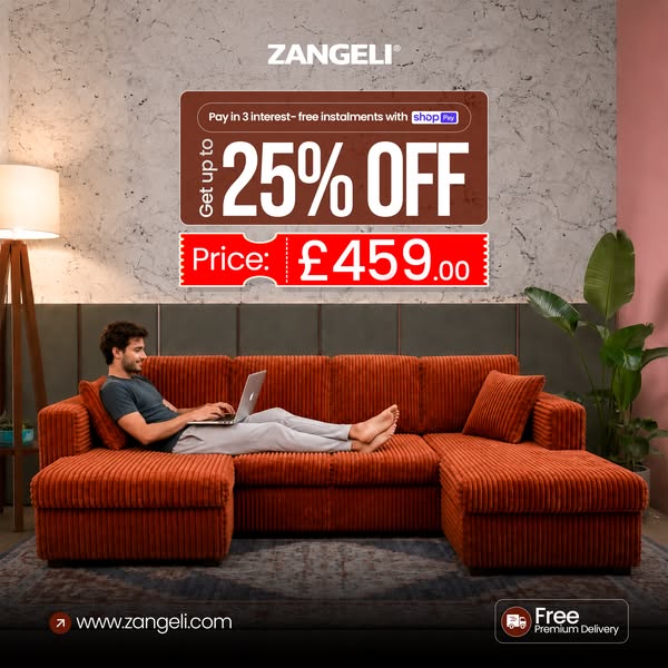 Luxury U Shape Sofa – Only £459