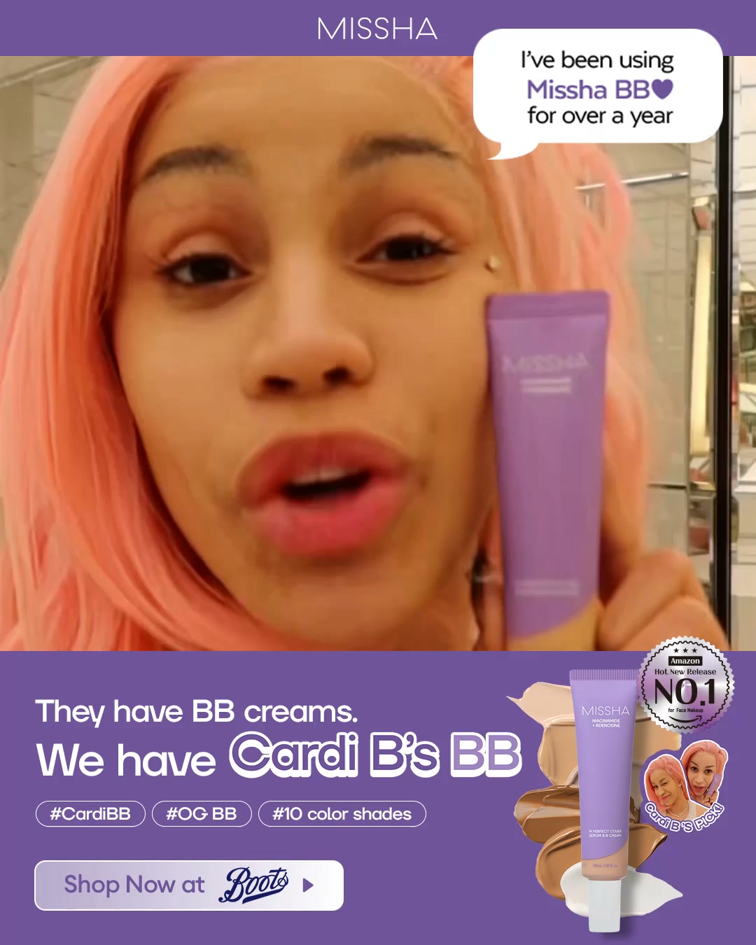 Original NO.1 CarBB CREAM Now available at Boots