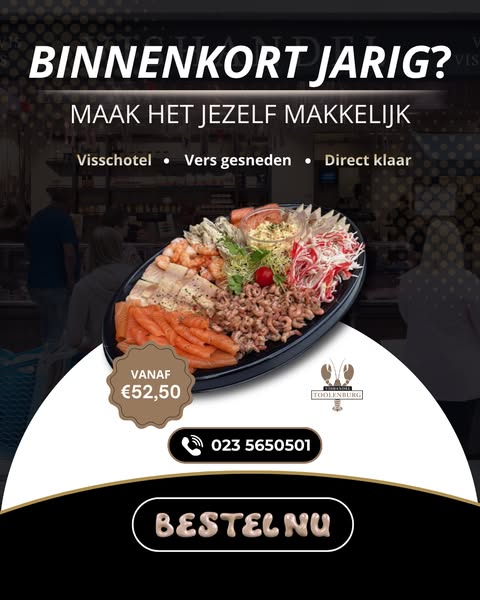 Visschotel? Bestel direct!