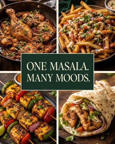 One masala. Many moods.