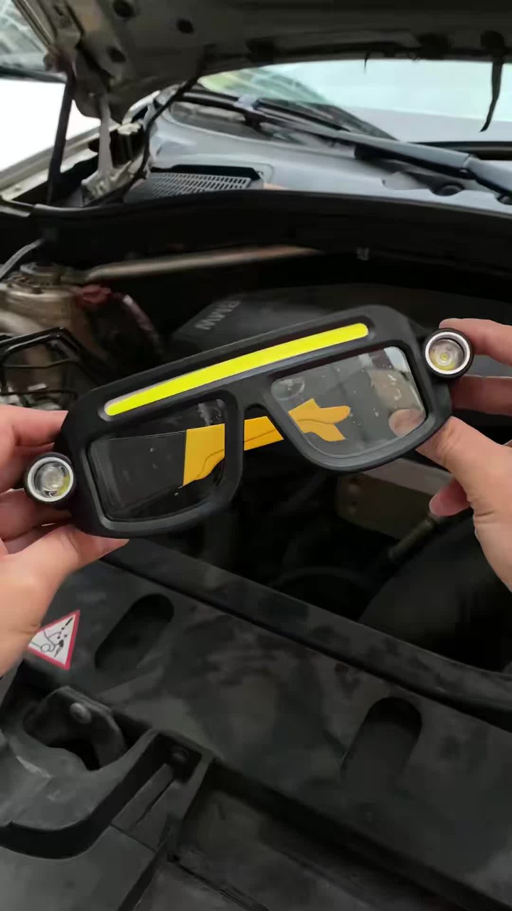 Hand-Wave Sensing Glasses Headlamp