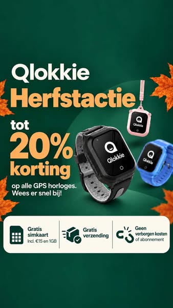 Qlokkie Herfstactie: tot 20% korting